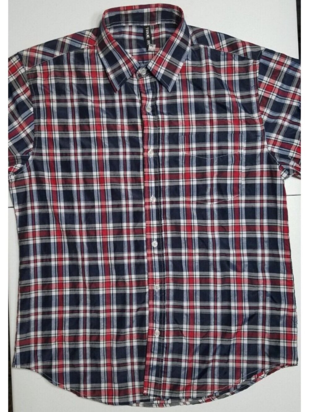 True Rock Short Sleeve Button Up Business Casual Outdoor Sportsman Shirt Men XL